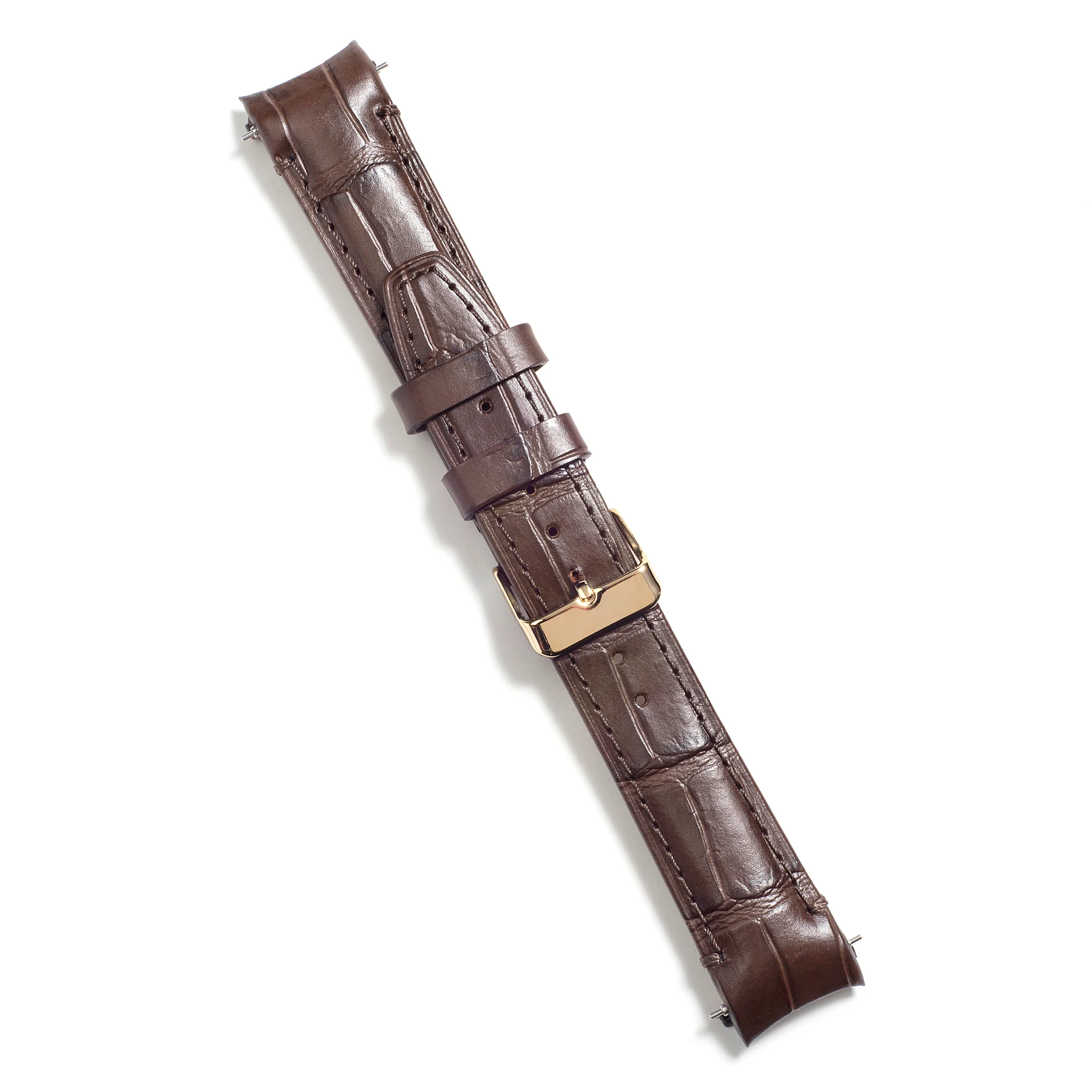 Curved End Leather Strap for Rolex GMT 1675 & 16750 with Tang Buckle - Image 10