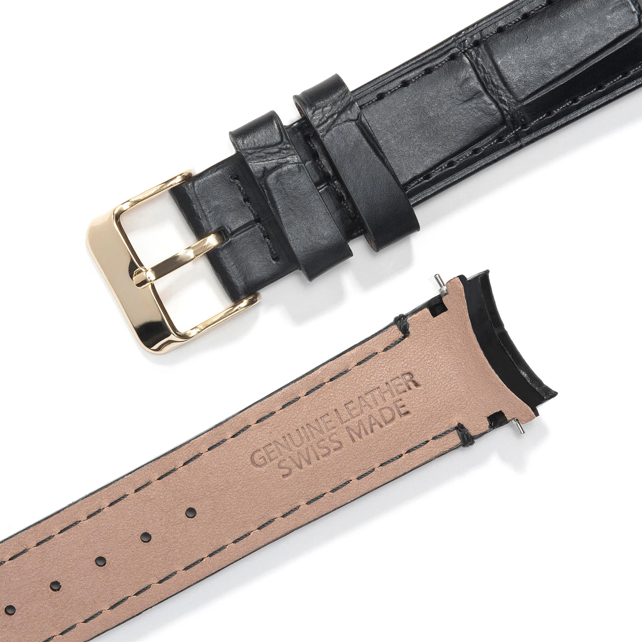 Curved End Leather Strap for Rolex GMT 1675 & 16750 with Tang Buckle - Image 17