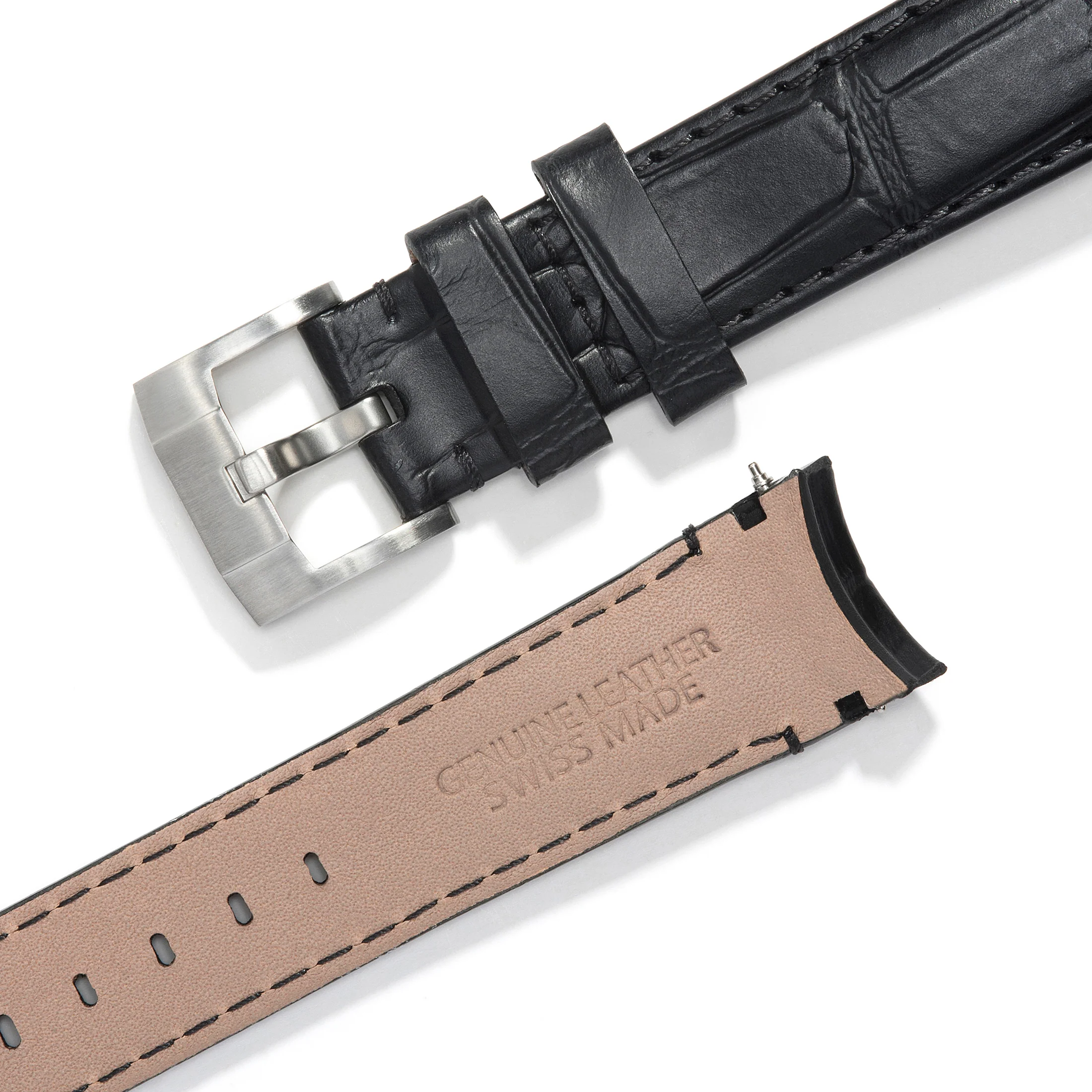 Curved End Leather Strap for Rolex Sea-Dweller with Tang Buckle - Image 19