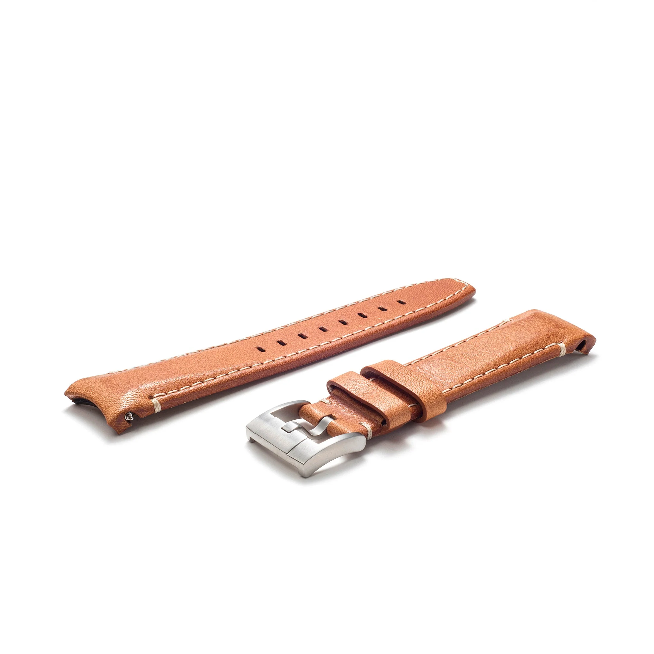 Curved End Leather Strap for Rolex Sea-Dweller with Tang Buckle - Image 7