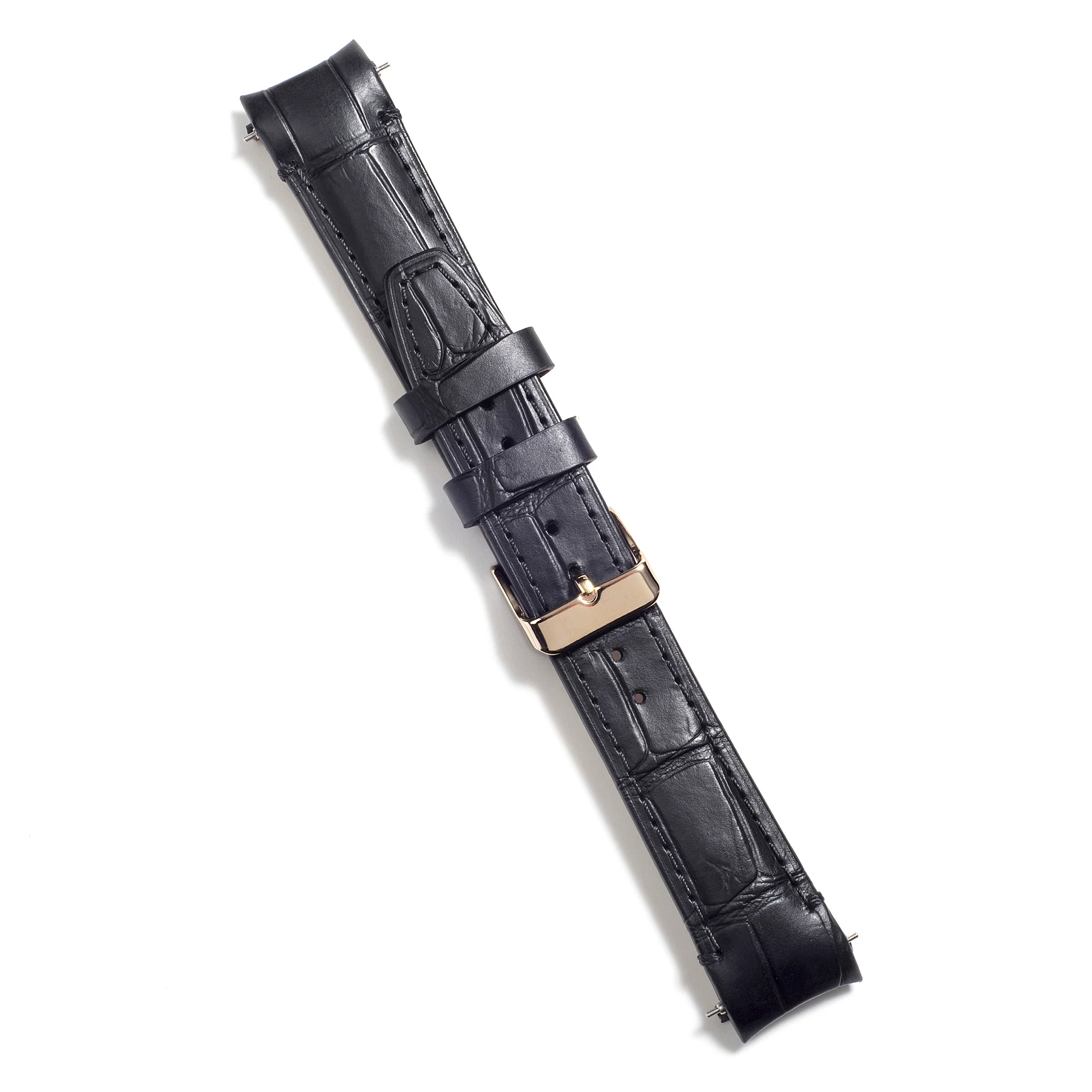 Curved End Leather Strap for Rolex Submariner with Tang Buckle - Image 18