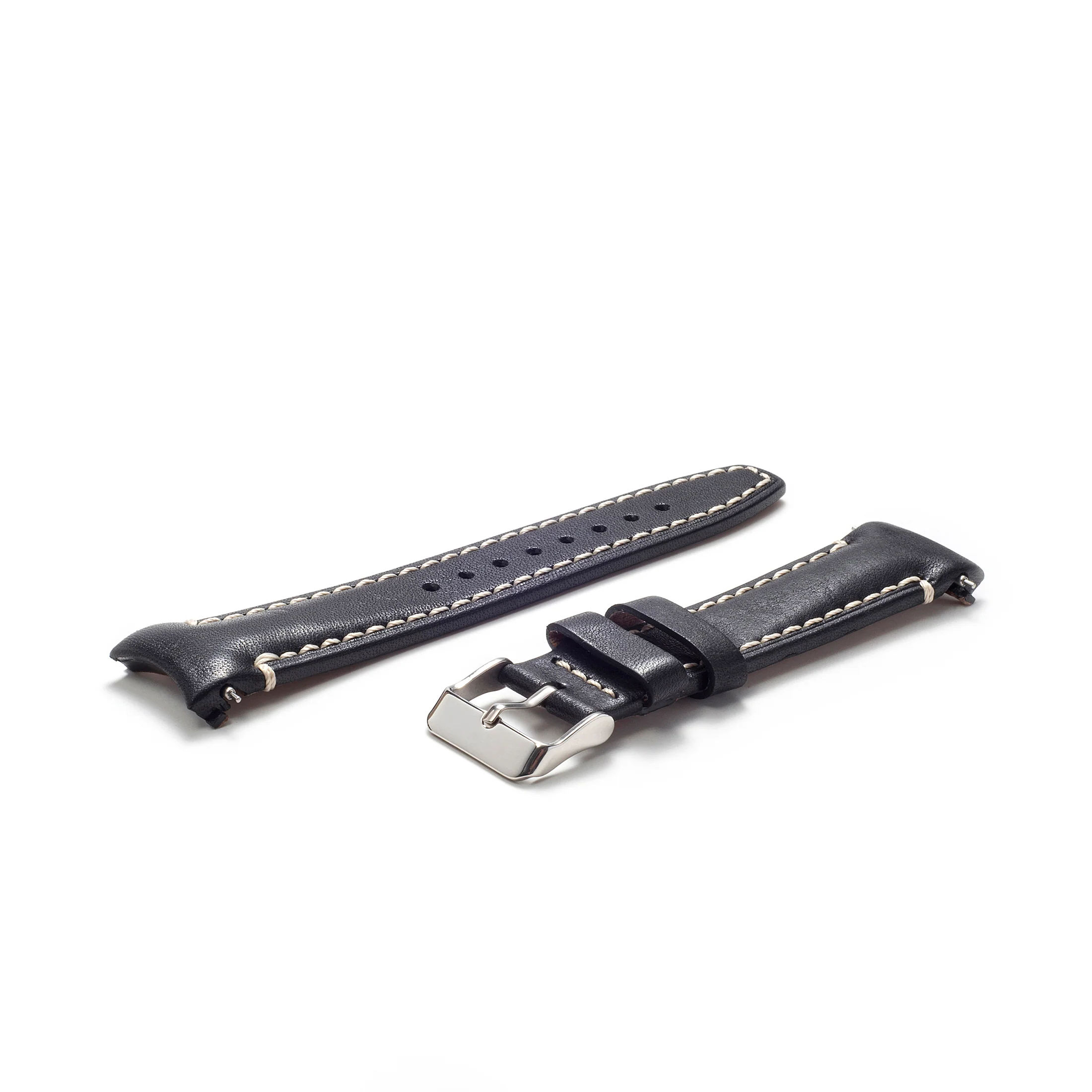 Curved End Leather Strap for Rolex Submariner with Tang Buckle - Image 20