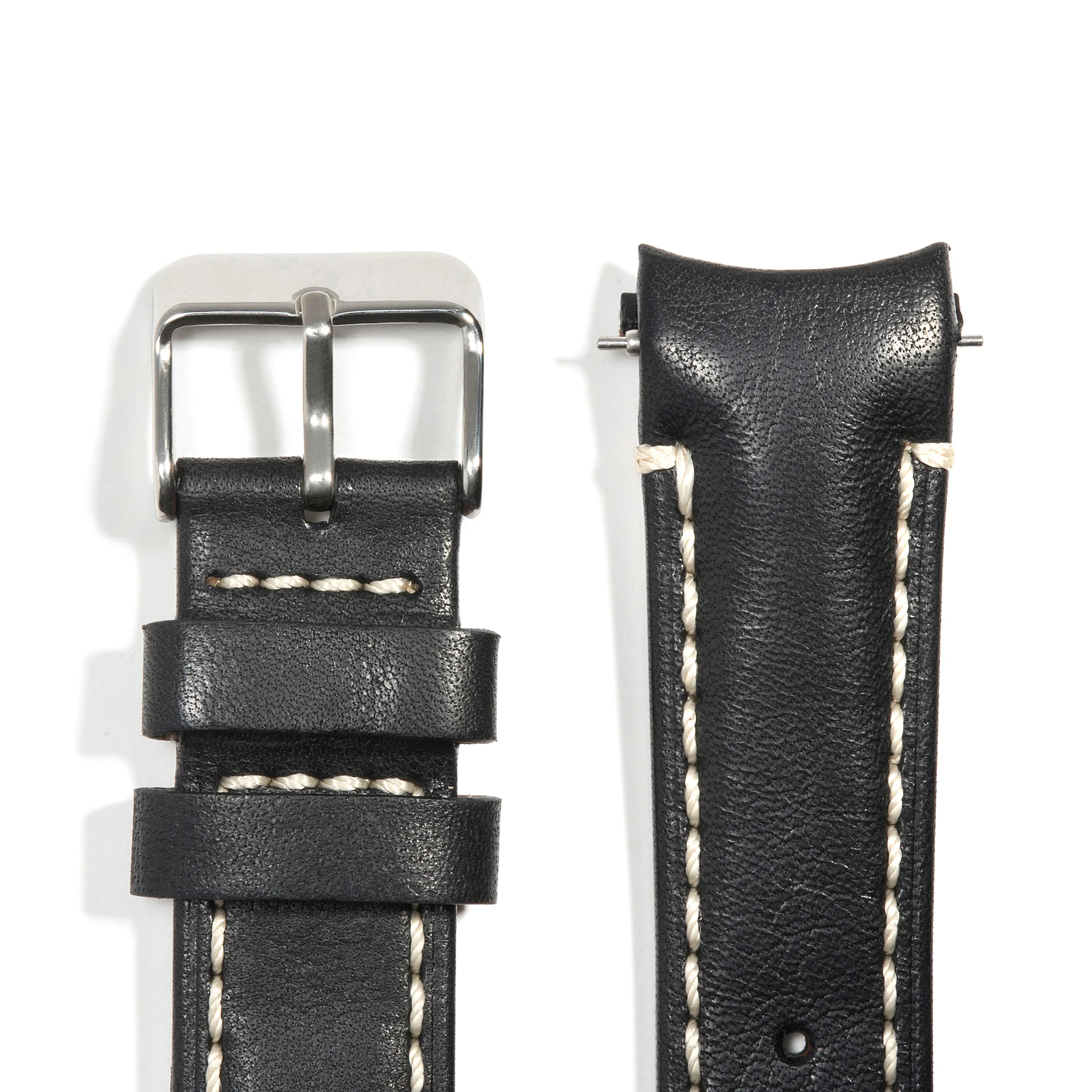 Curved End Leather Strap for Rolex Submariner with Tang Buckle - Image 22