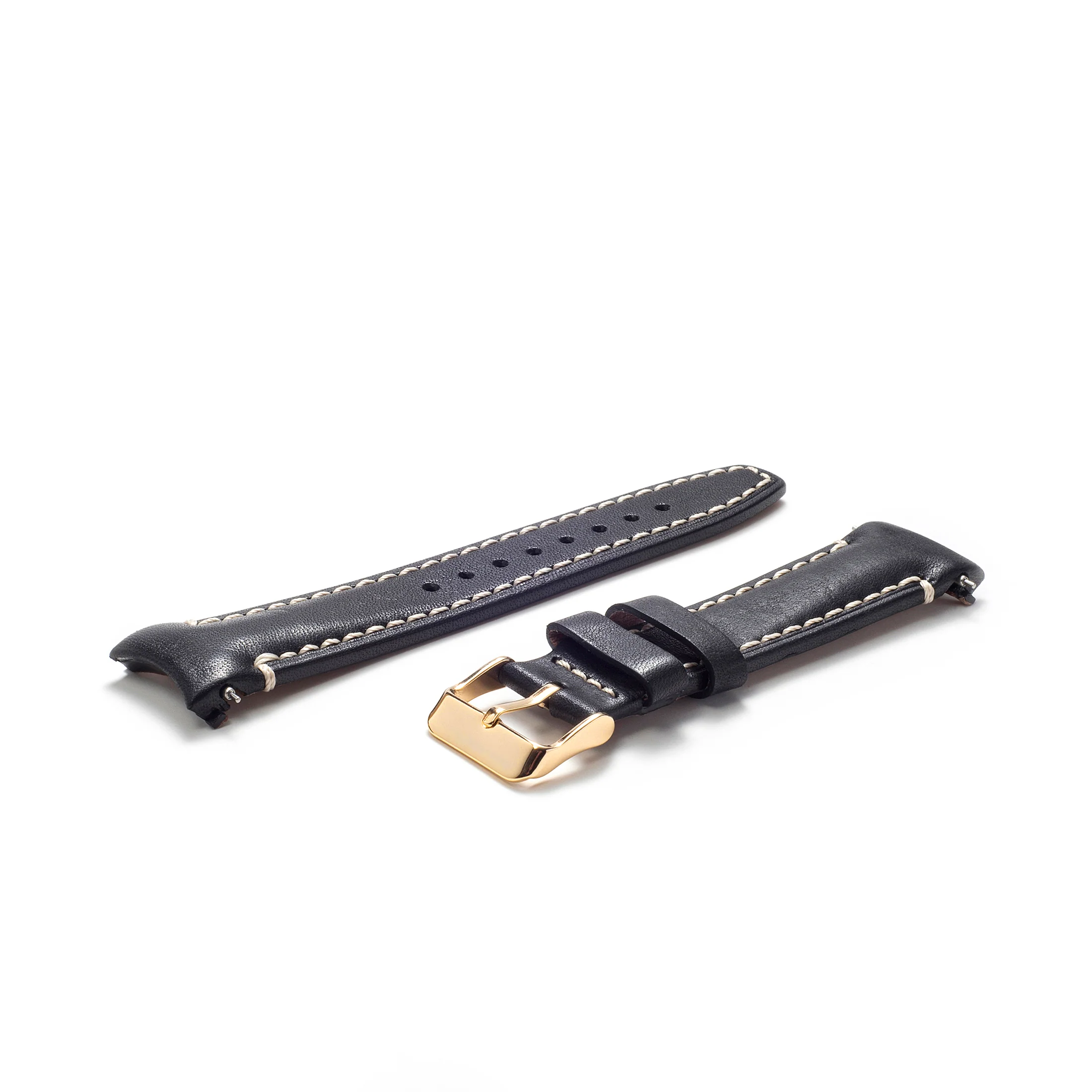 Curved End Leather Strap for Rolex Submariner with Tang Buckle - Image 25