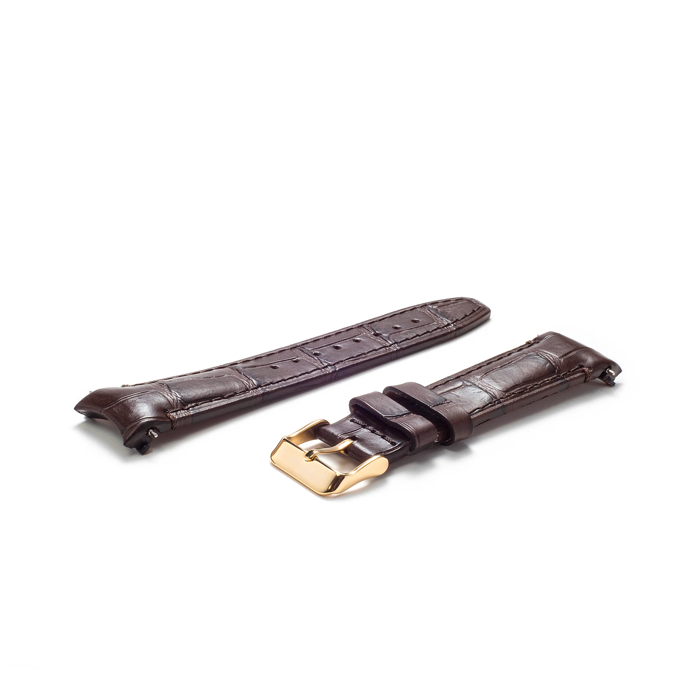 Curved End Leather Strap for Rolex Submariner with Tang Buckle - Image 45
