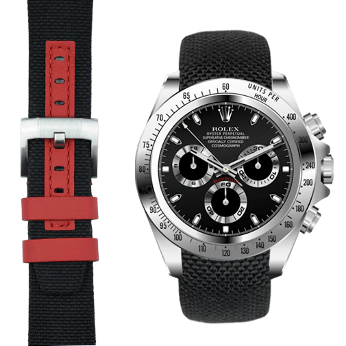 Curved End Nylon Strap for Rolex Daytona with Tang Buckle - Image 6