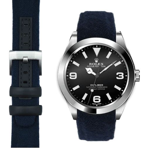 Curved End Nylon Strap for Rolex Explorer I with Tang Buckle - Image 10