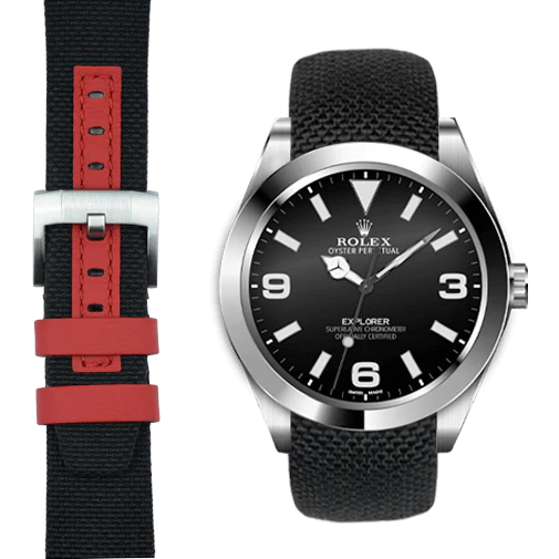 Curved End Nylon Strap for Rolex Explorer I with Tang Buckle - Image 6