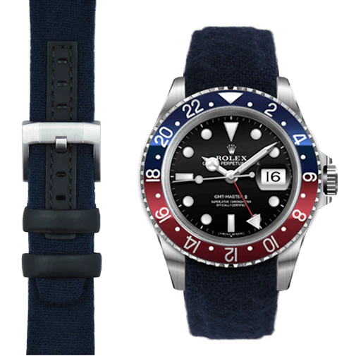 Curved End Nylon Strap for Rolex GMT Master I & II with Tang Buckle - Image 10