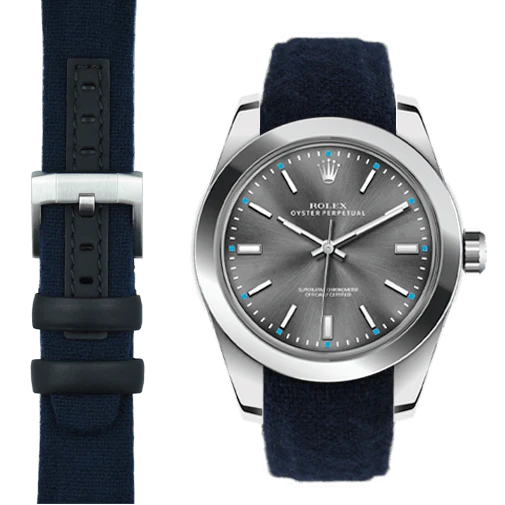 Curved End Nylon Strap for Rolex Oyster Perpetual 39mm with Tang Buckle - Image 10