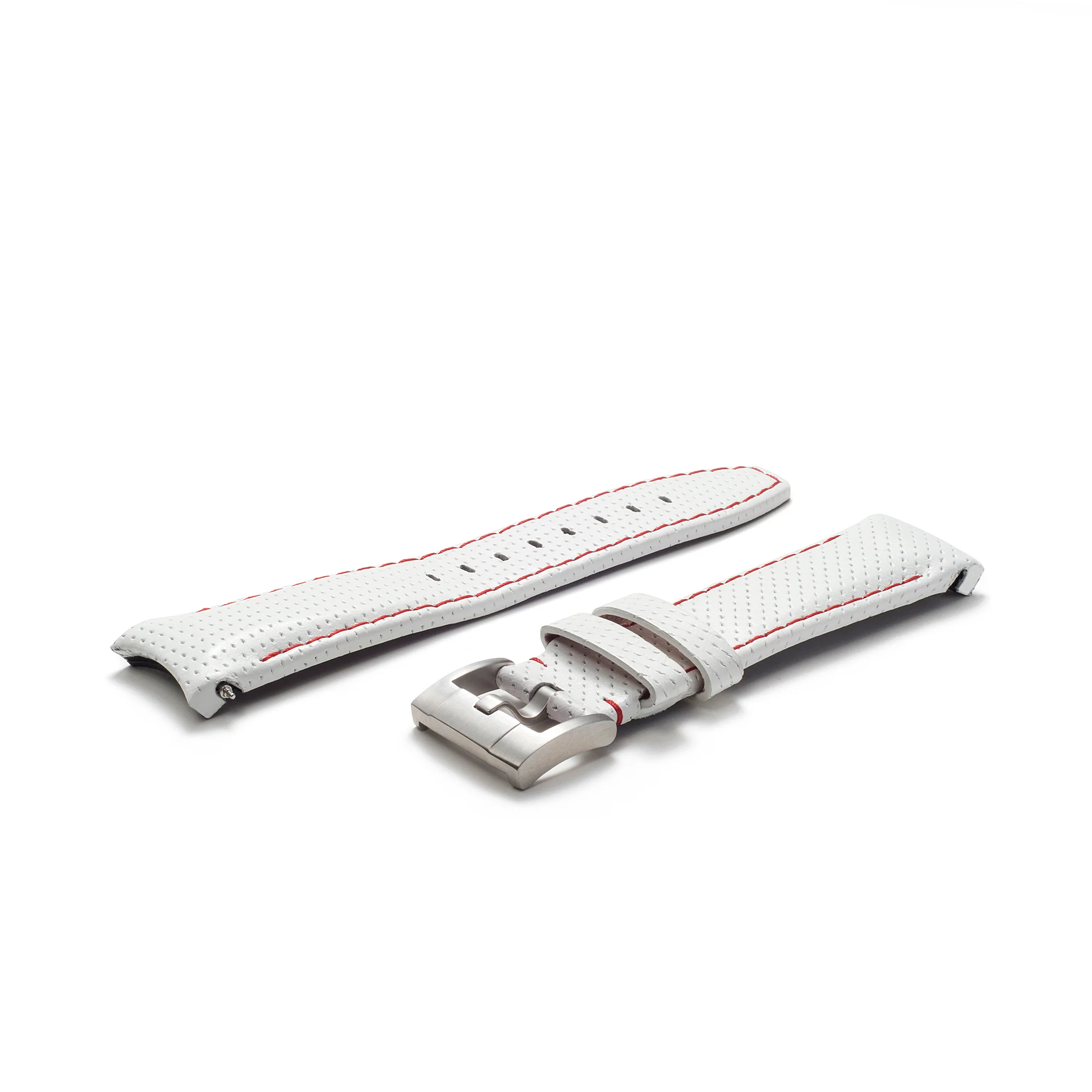 Curved End Racing Leather Strap for Rolex Sea-Dweller with Tang Buckle - Image 6