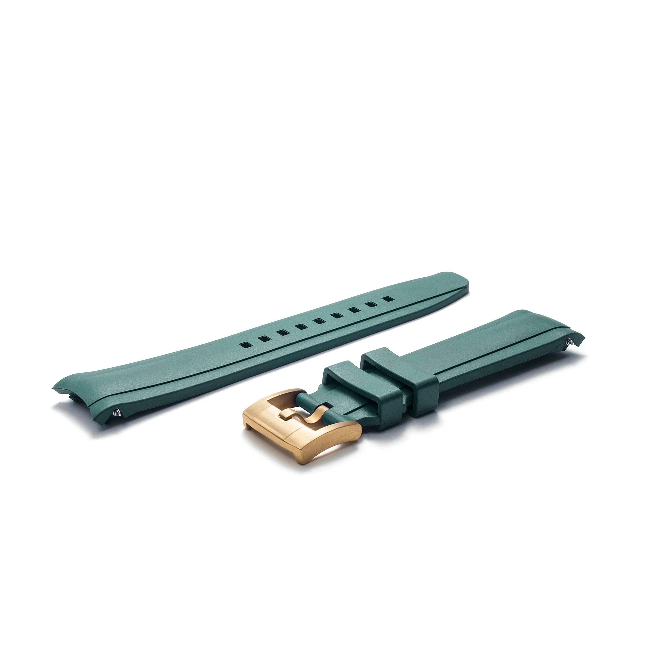 Curved End Rubber Strap for Rolex Ceramic Daytona with Tang Buckle - Image 24