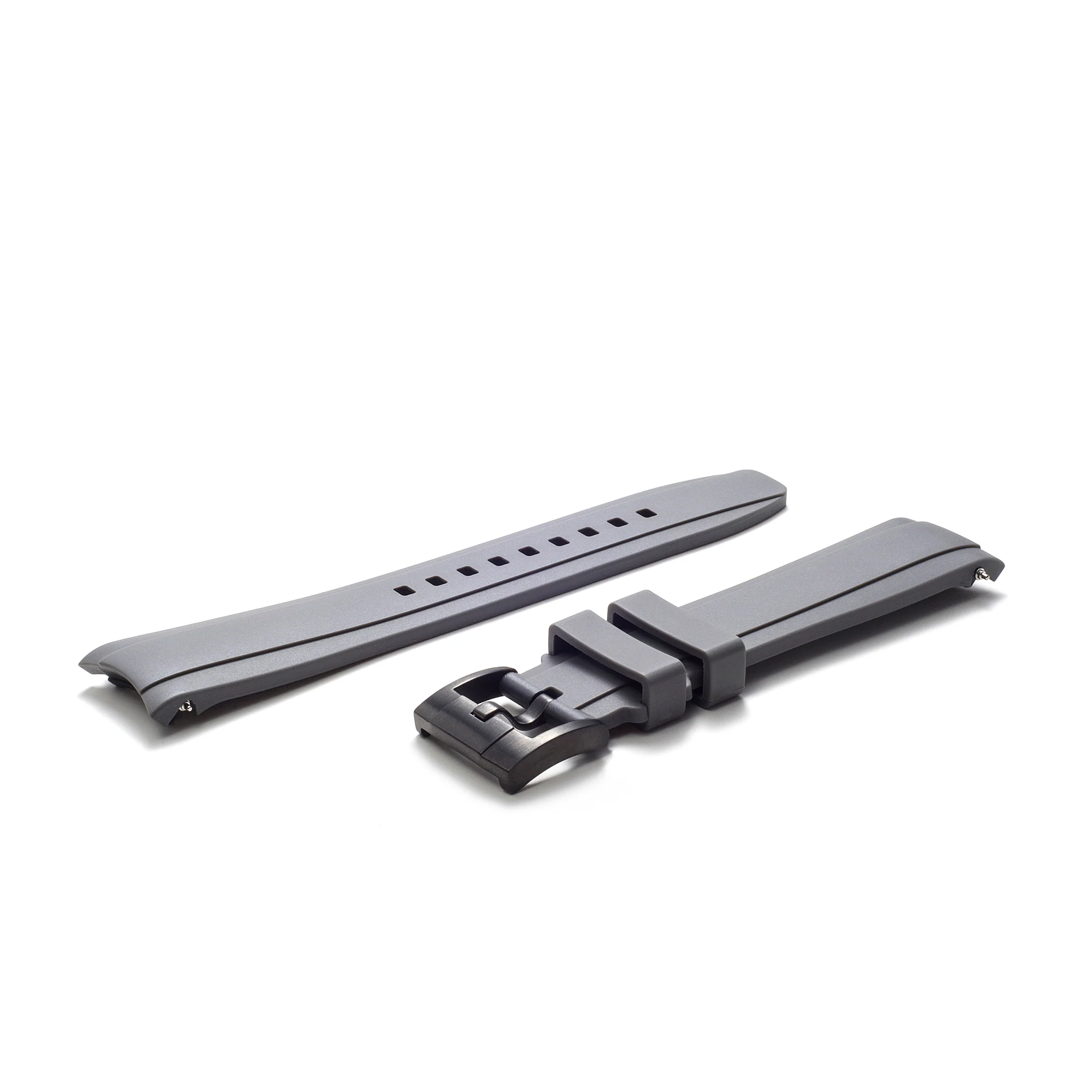 Curved End Rubber Strap for Rolex Ceramic Daytona with Tang Buckle - Image 32