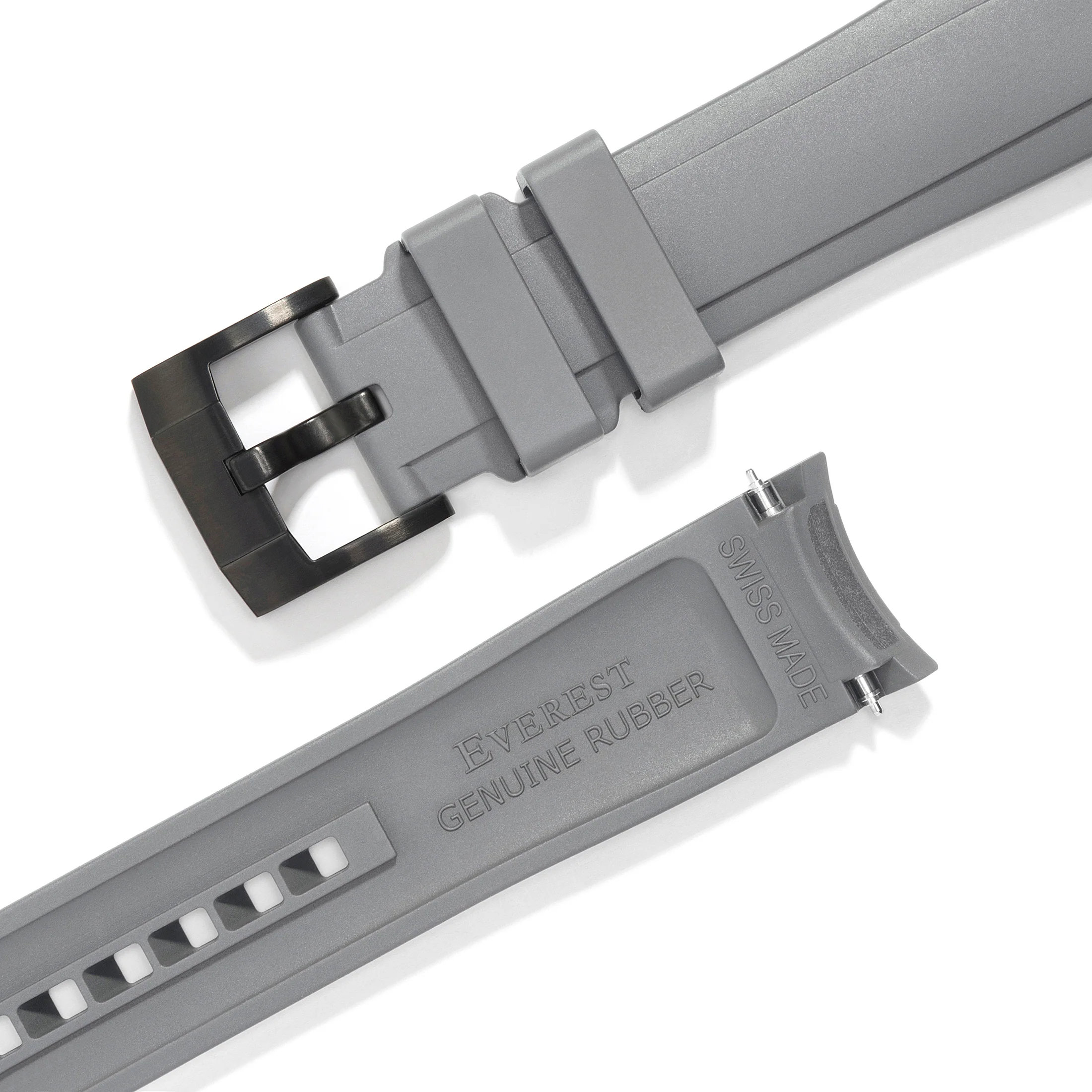 Curved End Rubber Strap for Rolex Ceramic Daytona with Tang Buckle - Image 33