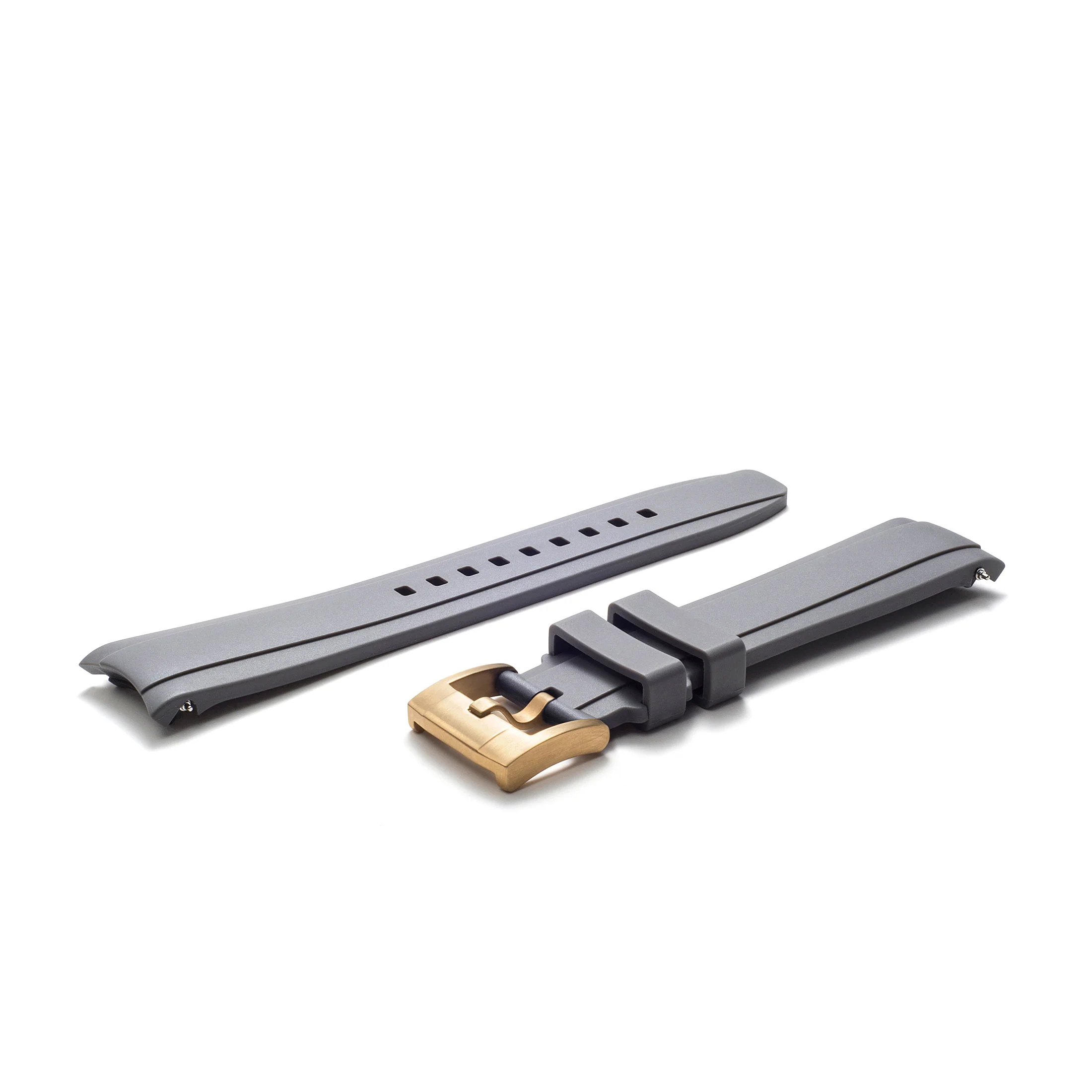 Curved End Rubber Strap for Rolex Ceramic Daytona with Tang Buckle - Image 36