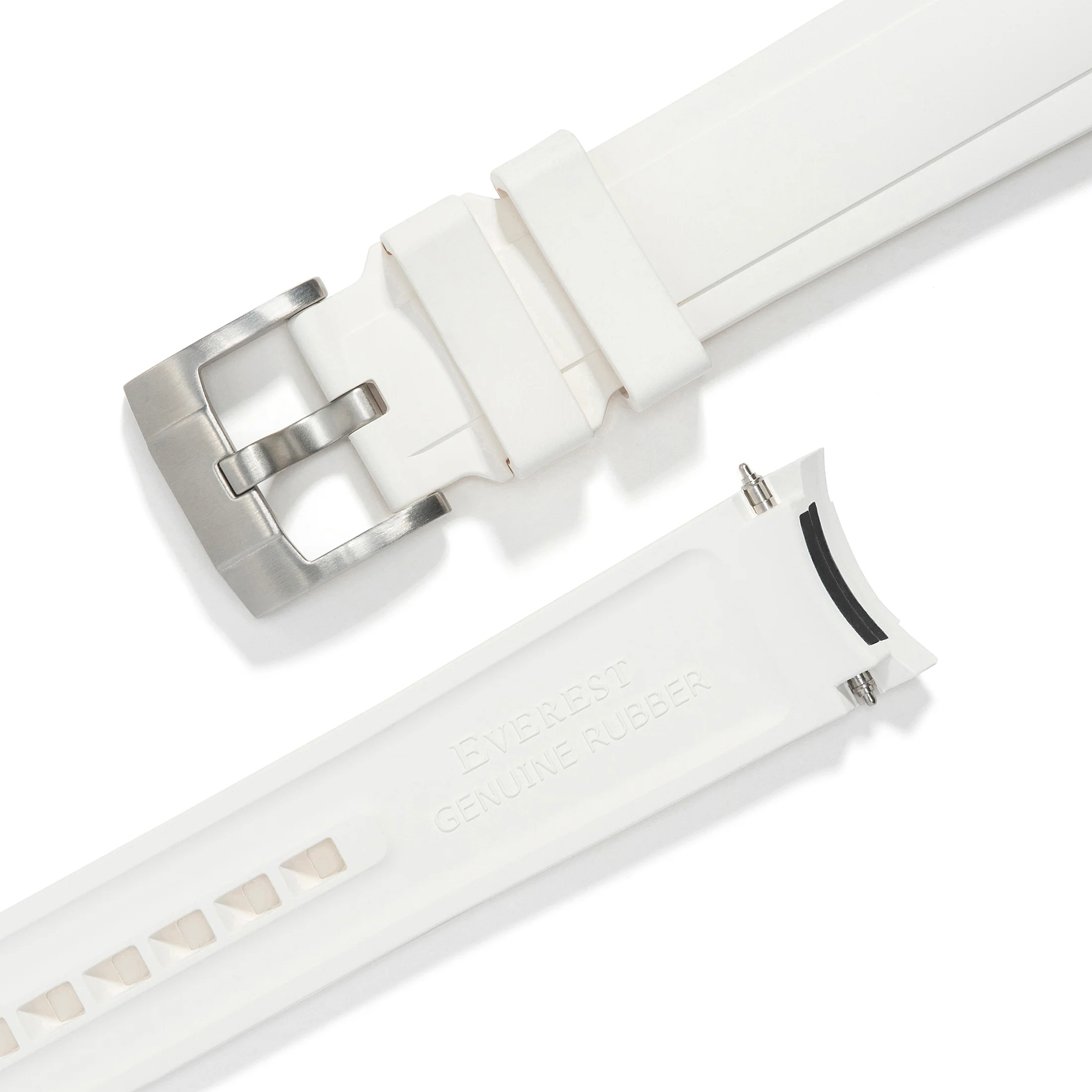 Curved End Rubber Strap for Rolex Ceramic Daytona with Tang Buckle - Image 54