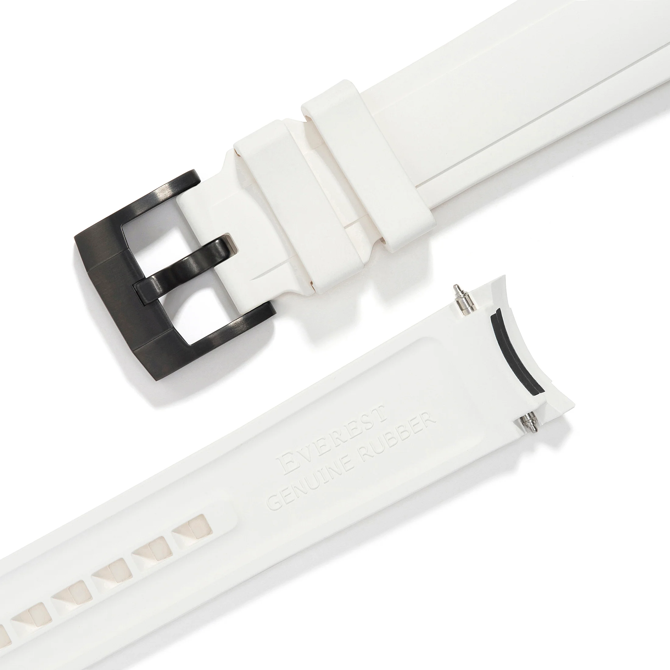 Curved End Rubber Strap for Rolex Ceramic Daytona with Tang Buckle - Image 60