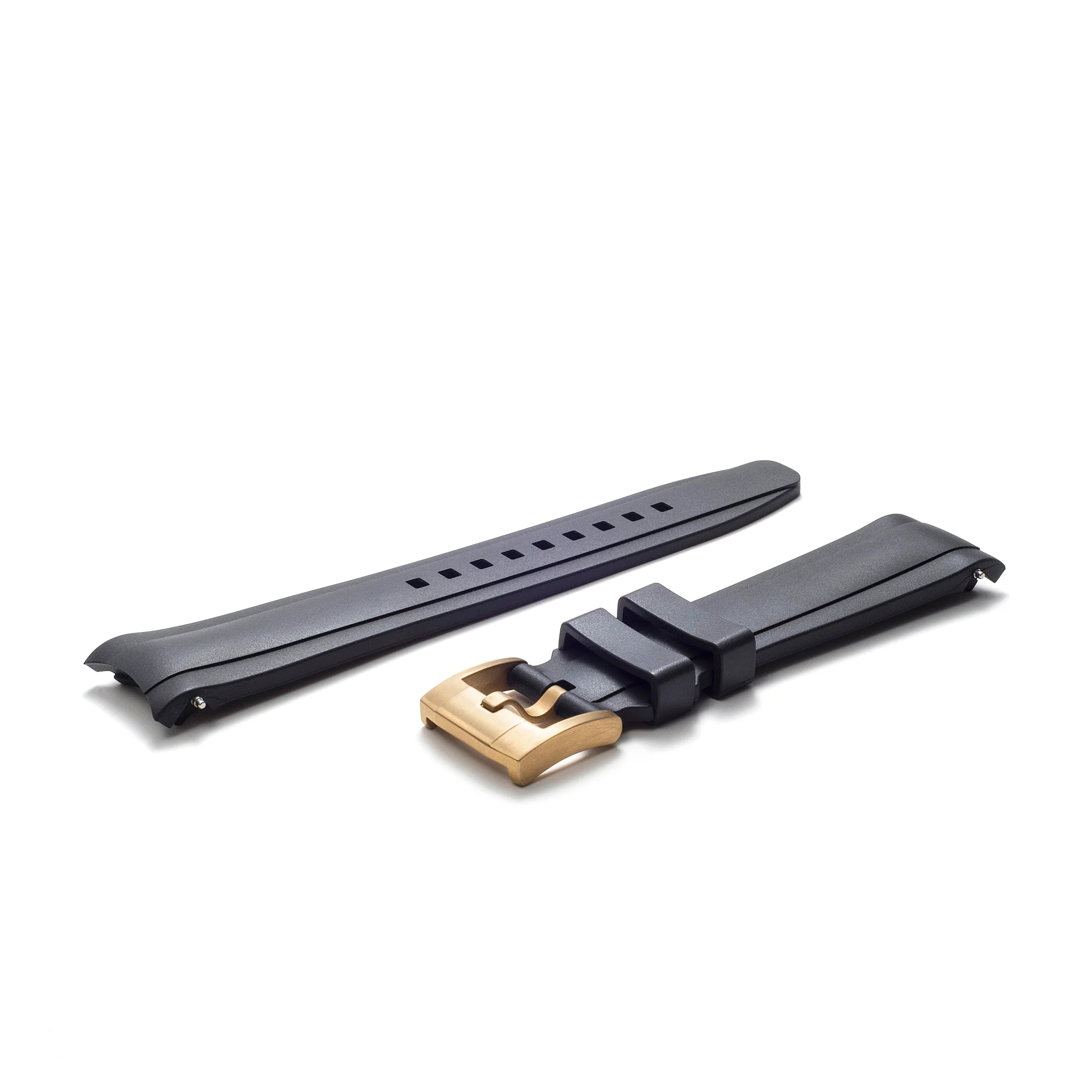 Curved End Rubber Strap for Rolex Ceramic Daytona with Tang Buckle - Image 78