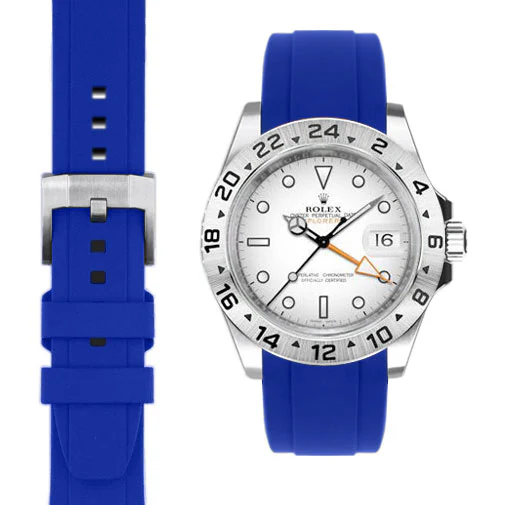 Curved End Rubber Strap for Rolex Explorer II 42mm with Tang Buckle (Produced between 2011-2020) - Image 19