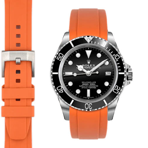 Curved End Rubber Strap for Rolex Sea-Dweller with Tang Buckle - Image 57