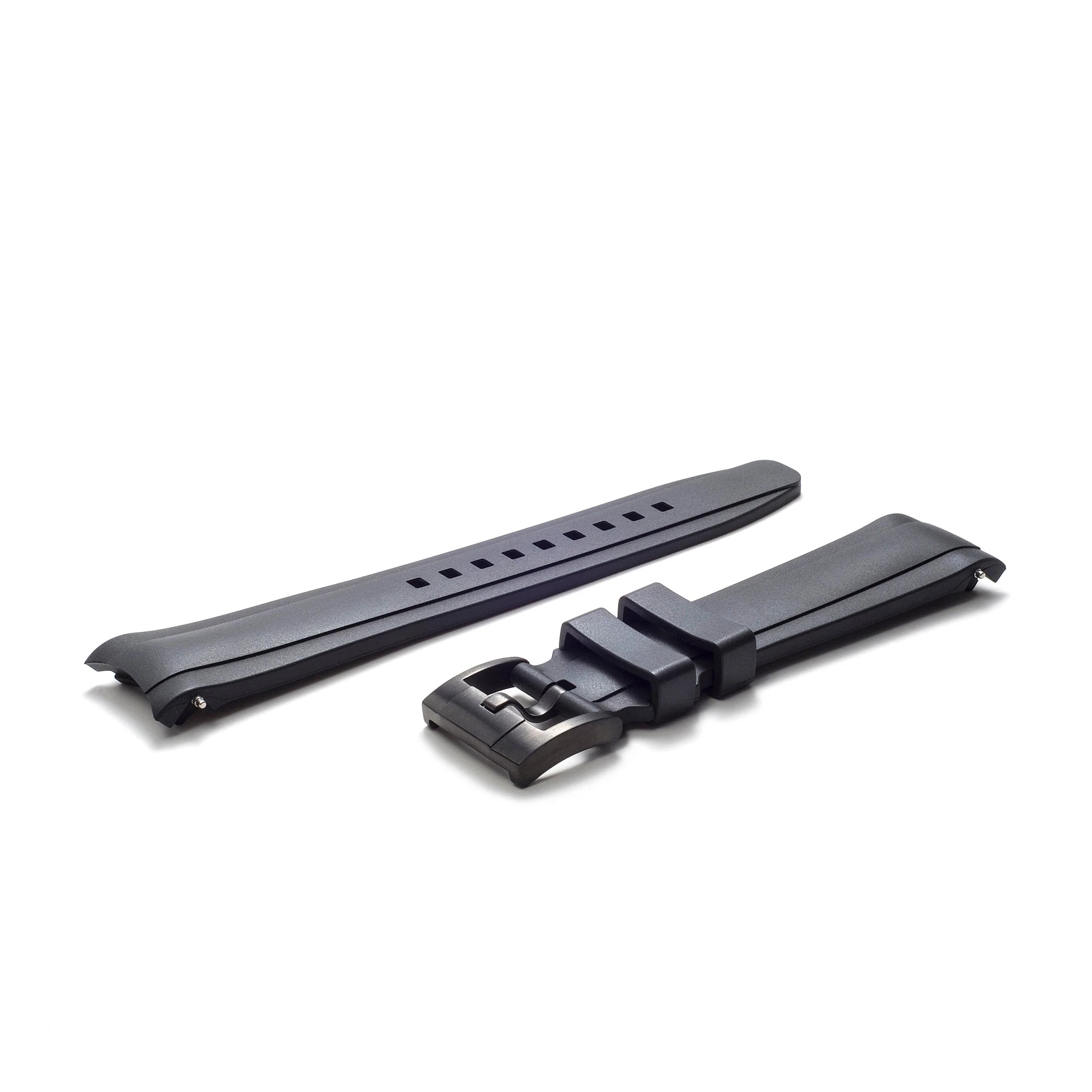 Curved End Rubber Strap for Rolex Sea-Dweller with Tang Buckle - Image 7