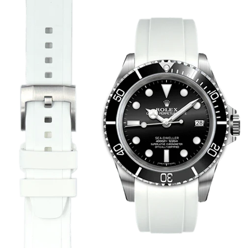 Curved End Rubber Strap for Rolex Sea-Dweller with Tang Buckle - Image 71